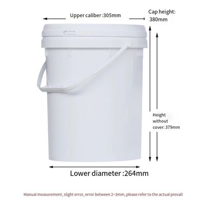 HDPE di plastica durevole del barilotto 20L del tamburo della pittura del secchio con la copertura pp