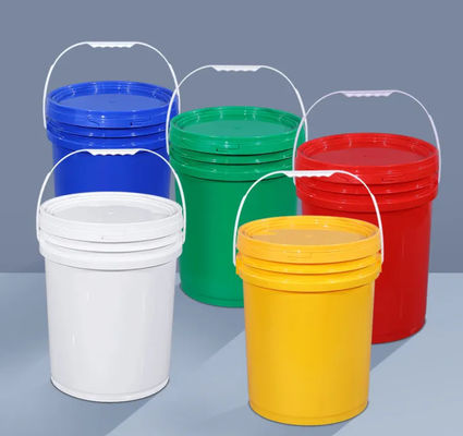 Trasferimento di calore che stampa i chiari secchi di plastica rotondi dei pp con l'OEM dei coperchi 20L