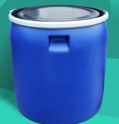 150L cerchio di ferro blu a metà taglio rotondo tamburo di imballaggio di plastica chimica