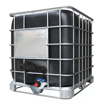 1000 litri IBC galvanizzato in acciaio gabbia esterna e contenitore interno nero per l'industria chimica