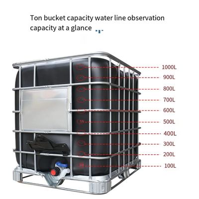 IBC contenitori di stoccaggio liquidi di stoccaggio di 1000 litri dell'HDPE chimico dei totalizzatori
