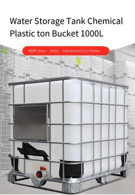 Tamburo di plastica di IBC dell'HDPE quadrato chimico del serbatoio 1000 litri