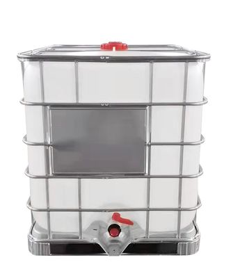 Plastica chimica del carro armato dell'HDPE 1000L IBC bianca per stoccaggio liquido