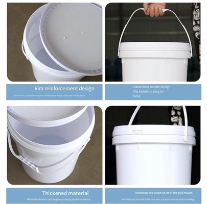 Uso di plastica multicolore dell'HDPE del secchio 20L del secchio della pittura per stoccaggio