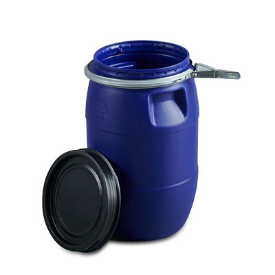 Alcali blu della testa ODM/dell'OEM del tamburo del secchio di plastica di plastica aperto dell'HDPE resistente