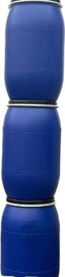 200L Blu Barrel tamburo di plastica con manico e anello di acciaio per lo stoccaggio di sostanze chimiche